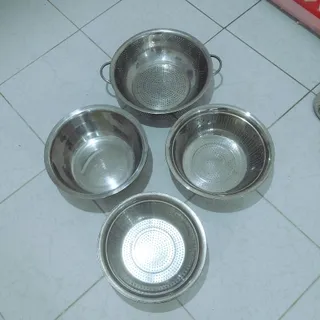 آبکش و لگن استیل یونیک