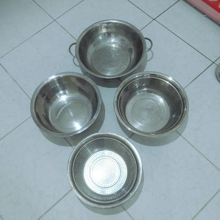 آبکش و لگن استیل یونیک