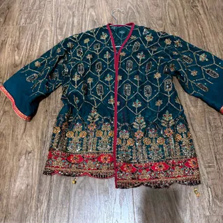 کت حریر سوزن دوزی شده