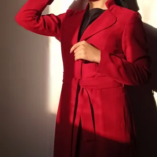 مانتو آلبالویی بلند