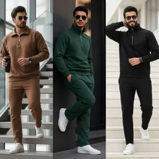 ست سویی نیم زیپ و شلوار