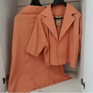 ست کت ودامن نارنجی اجری