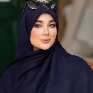 روسری نخ پنبه سیا اسکارف