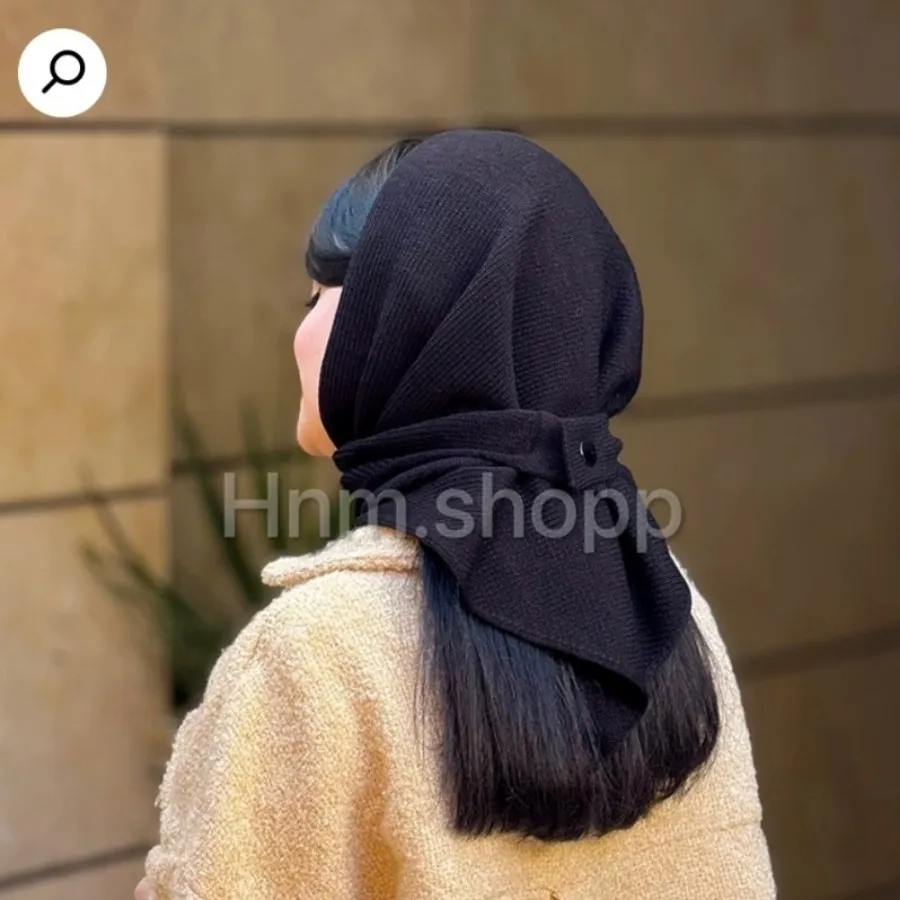روسری بافت دکمه خور ترک