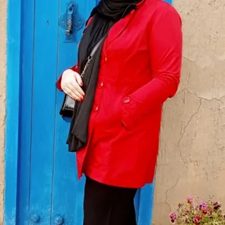 بارونی بلند قرمز پشم شیشه