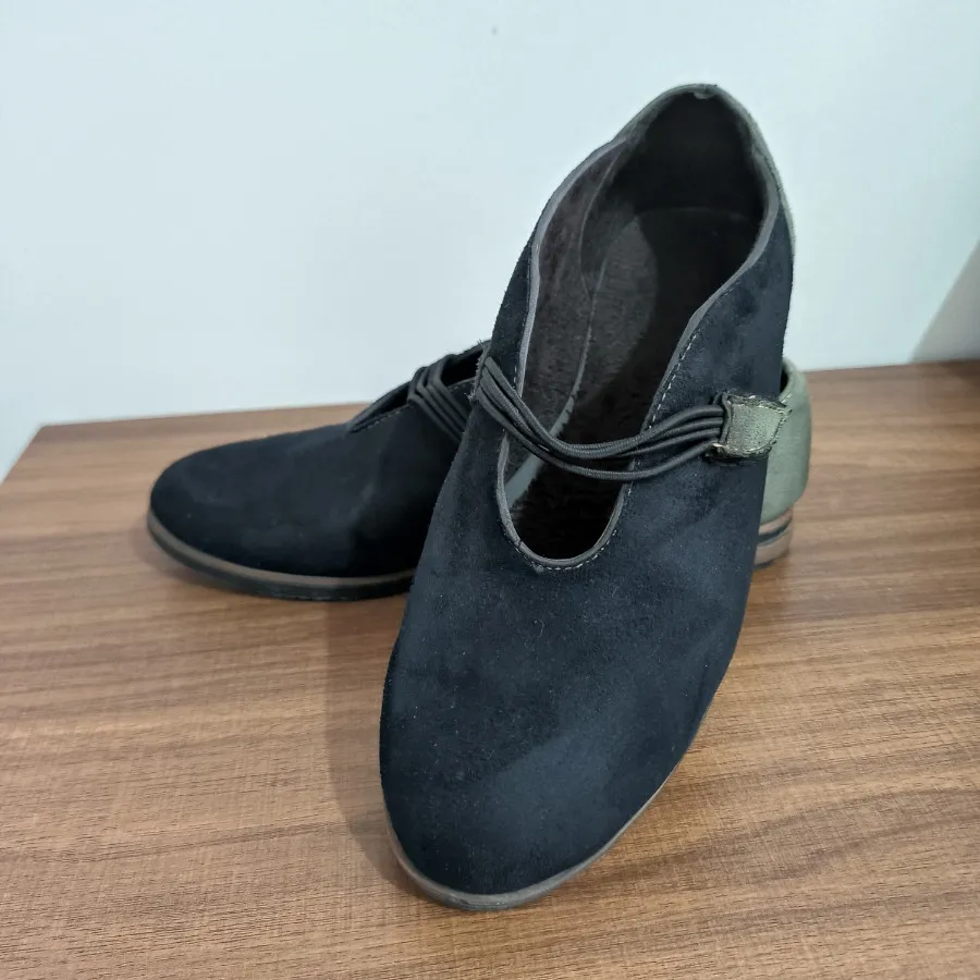 کفش جیر تخت مشکی