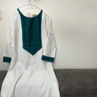پیراهن ساحلی نخی