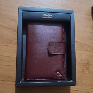کیف پول چرم مشهد زرشکی