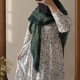 پیراهن گل گلی بلند