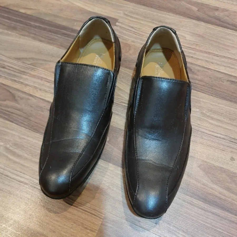 کفش چرم  قهوه ای سوخته
