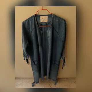 مانتو دخترانه جین