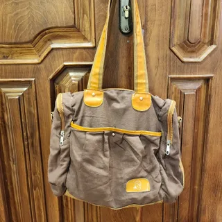 کیف پارچه ای قهوه ای