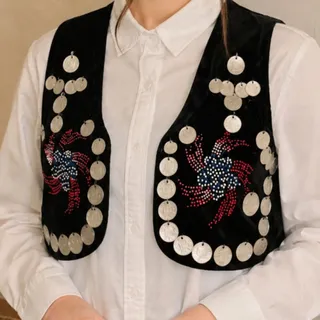 جلیقه سنتی سکه دوزی