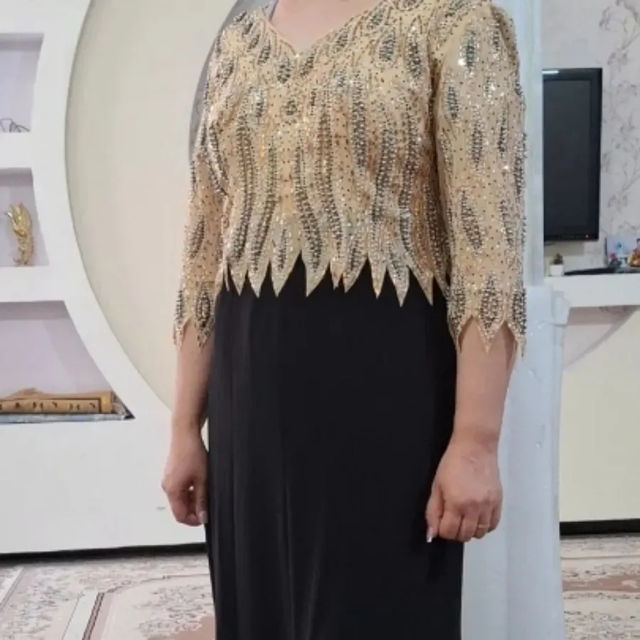 پیراهن سنگ دوزی مجلسی