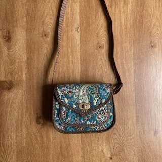 کیف دوشی ترمه دوزی