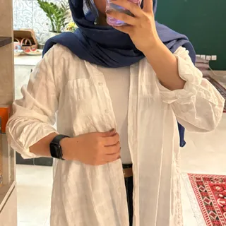 شومیز سفید لینن ال سی