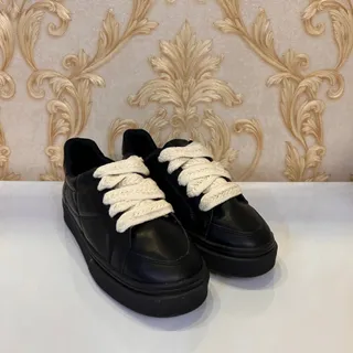 کتونی چرم مشکی coach land