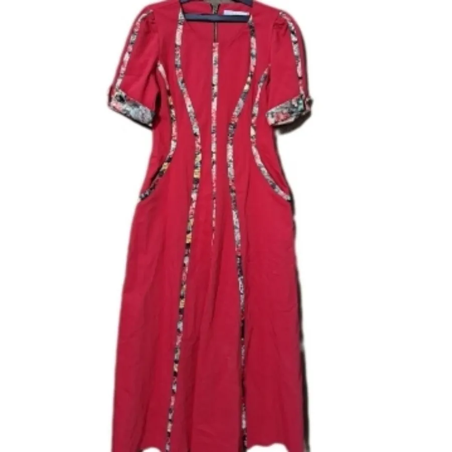 پیراهن کتان کش مجلسی