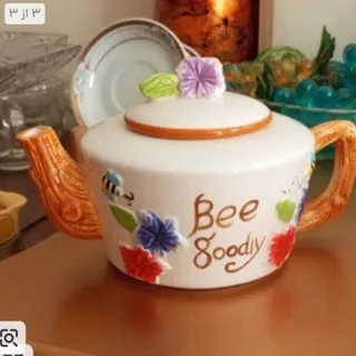 قوری سرامیکی زنبور عسل