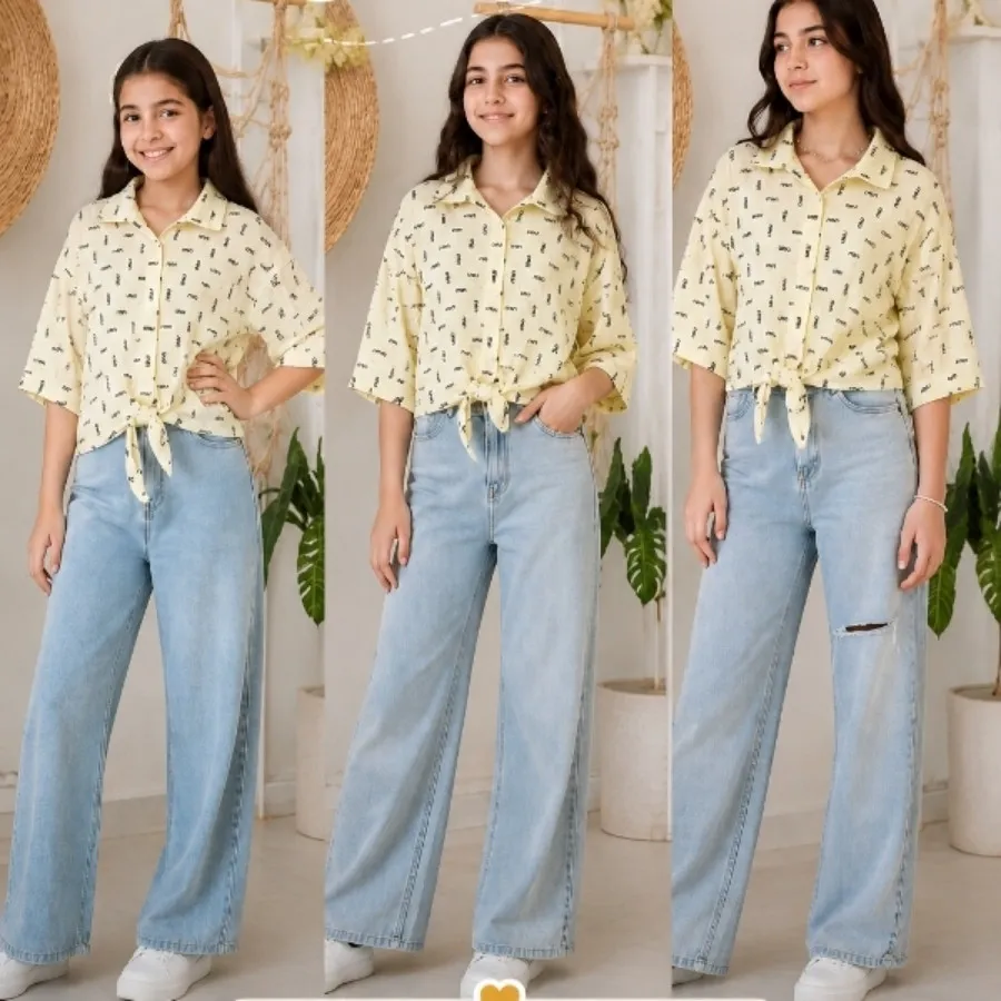 شومیز گره ای دخترانه