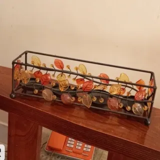 شمعدان 4 تایی برگ و گل