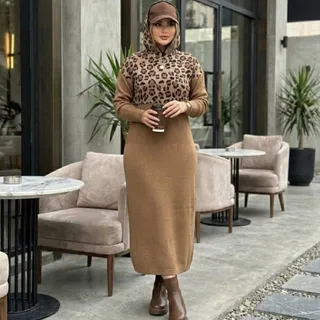 کفتان پلنگی کلاه‌دار