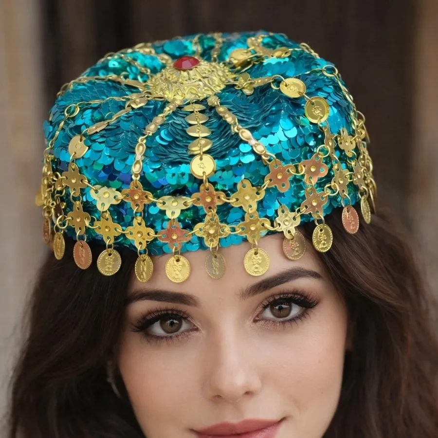 کلاه سنتی پولکی