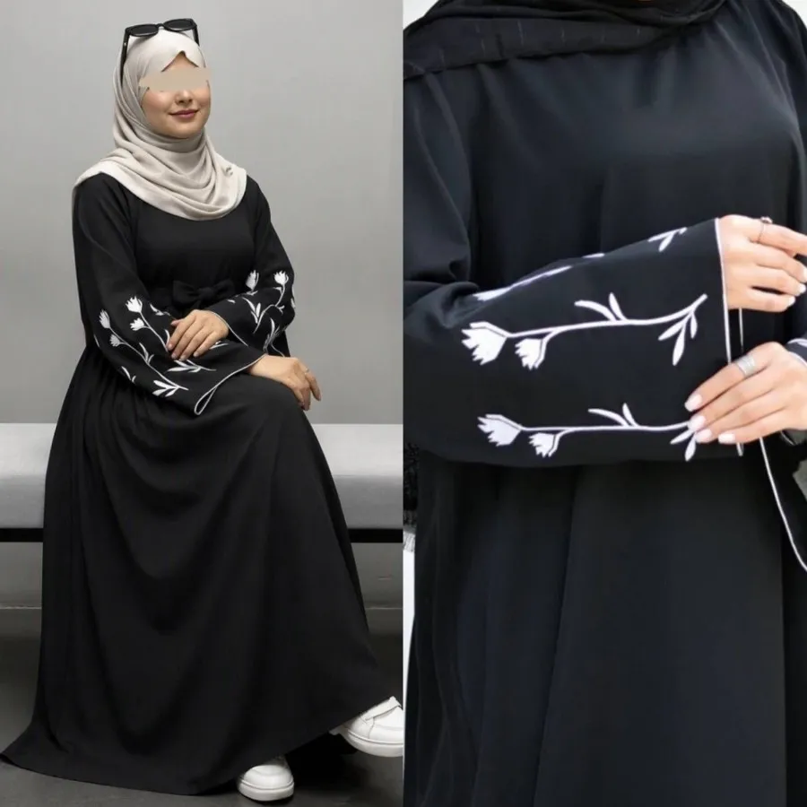 پیراهن عبایی گل لاله