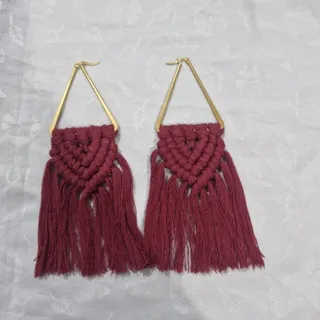 گوشواره مکرومه زیبا