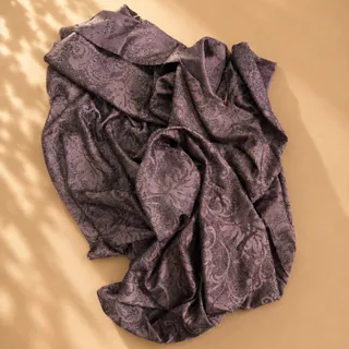 پارچه قهوه ای گل برجسته