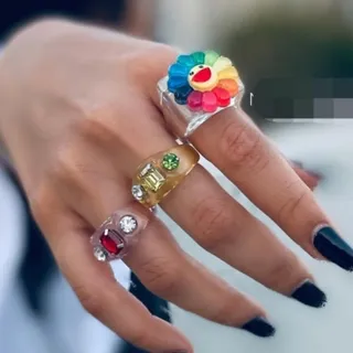 انگشتر یا چانکی های رنگی