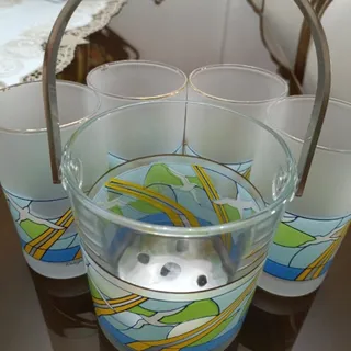 جا یخی چهار نفره با لیوان