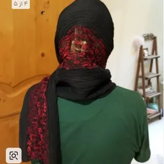 شال توری گلدوزی