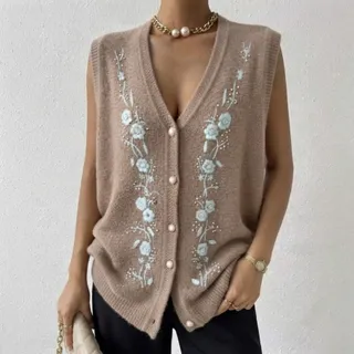 جلیقه گلدوزی شده