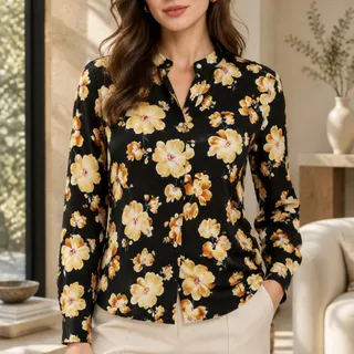 شومیز گلدار