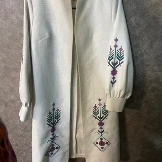 مانتو بلند گلدوزی