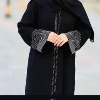 عبا نگین دار مشکی