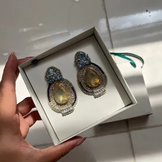 گوشواره دستساز جواهری