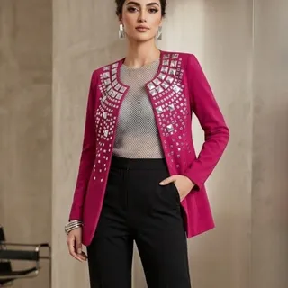 کت مجلسی سنگ دوزی