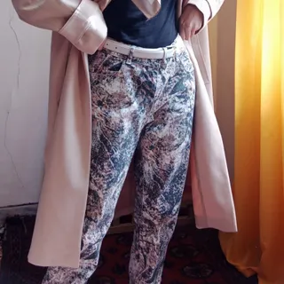 شلوار هنری آبرنگی