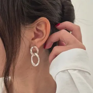 گوشواره دو حلقه