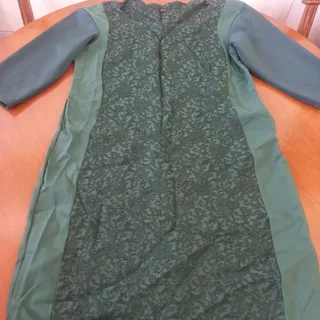 پیراهن سبز مجلسی سایز 48