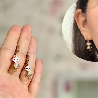 گوشواره حلقه ای اسکلت
