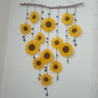 آویز ریسه ای آفتابگردان