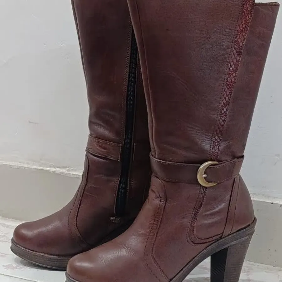 بوت چرم زنانه اورجینال