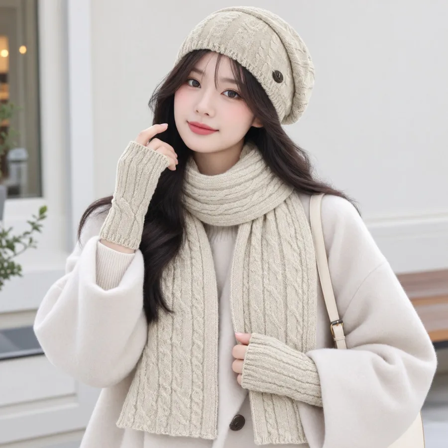 کلاه و شال گردن و دستکش