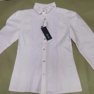 شومیز کتان صورتی