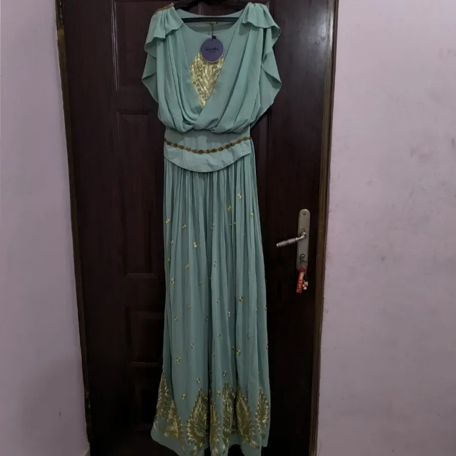 لباس هندی سبزآبی