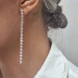 گوشواره تمام نگین ZARA