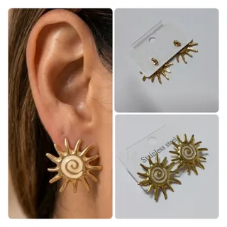 گوشواره میخی مینا کاری